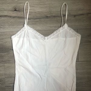 White lace tank